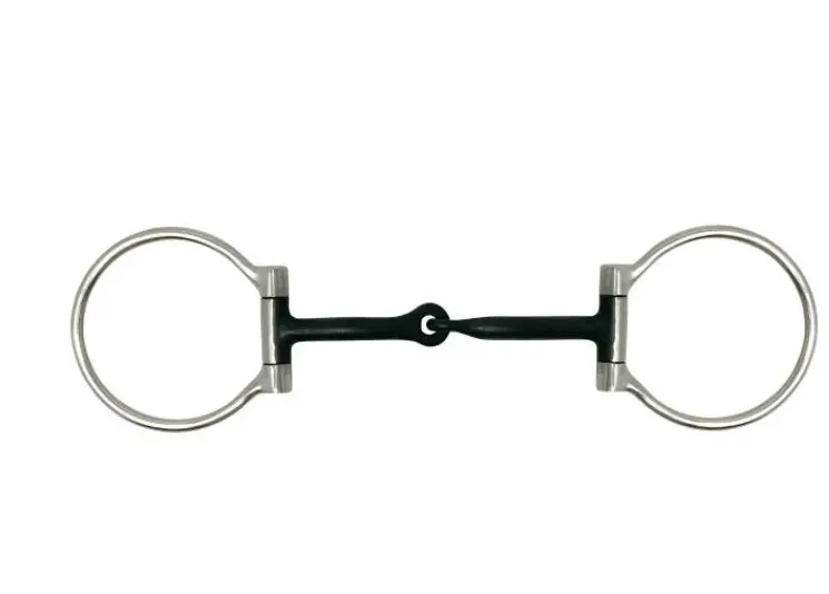 Showman Stainless Steel D-Ring 5" Sweet Iron Mouth Snaffle Bit 1