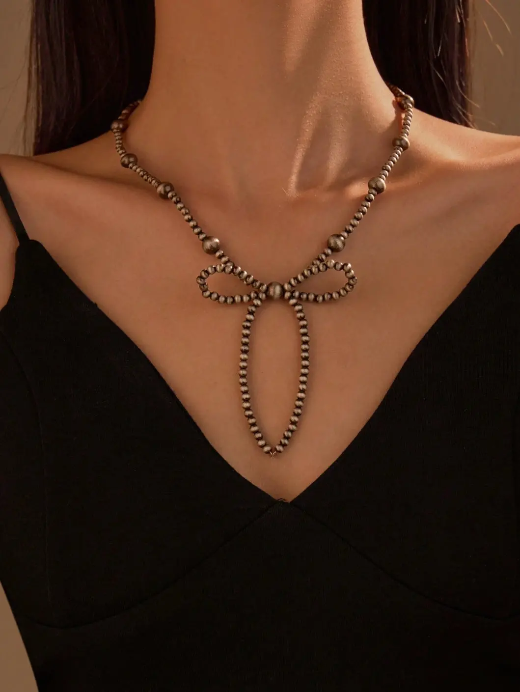 Western Country Bow Bowknot Necklace 1