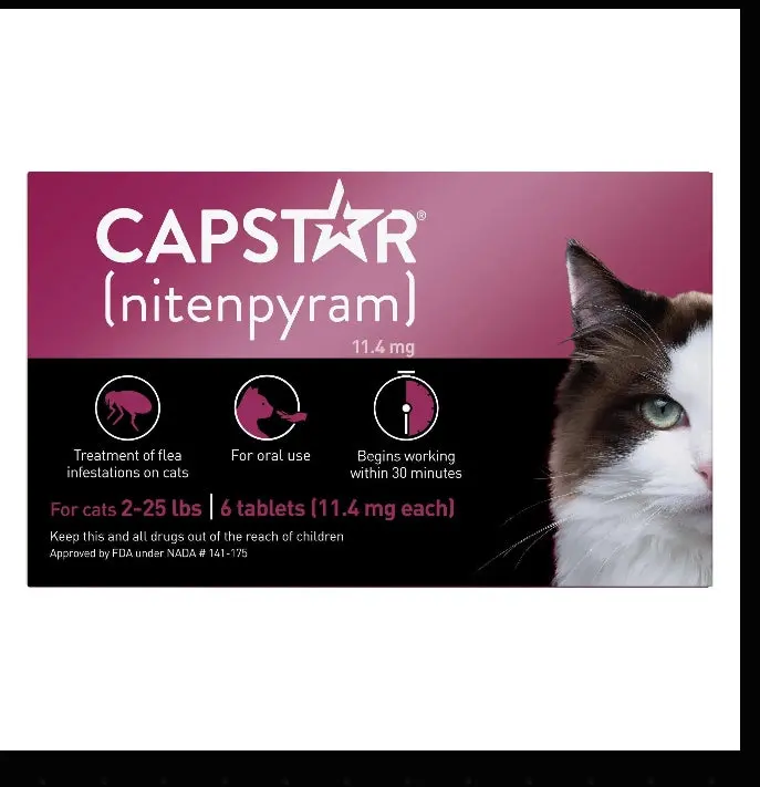 Capstar Flea Treatment For Cats Box 1