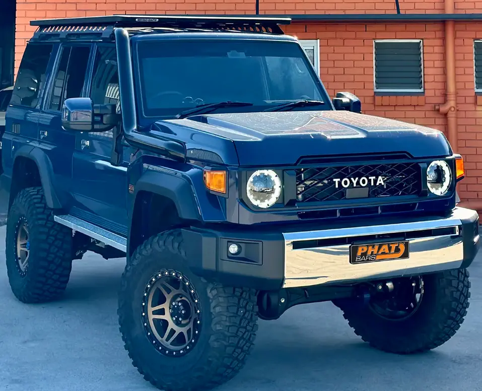 Toyota Landcruiser 76 Series (2024-2027) Vdj/Gdj Phat Bars 4" Stainless Snorkel 1