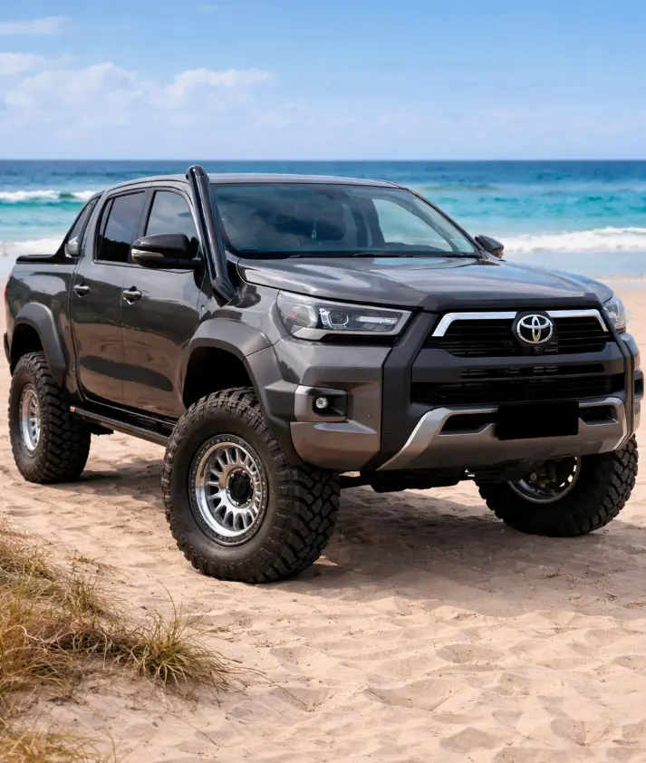 Toyota Hilux Rogue (2015-2025) Phat Bars 4" Stainless Snorkel 1