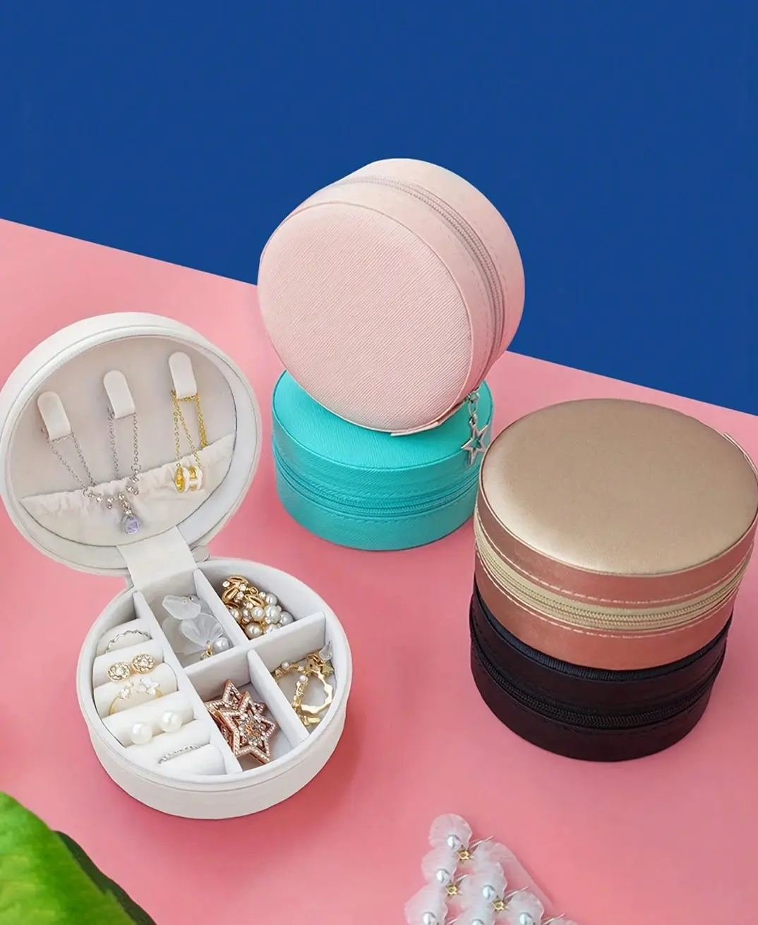 Portable Multicolor Jewelry Storage Box 1
