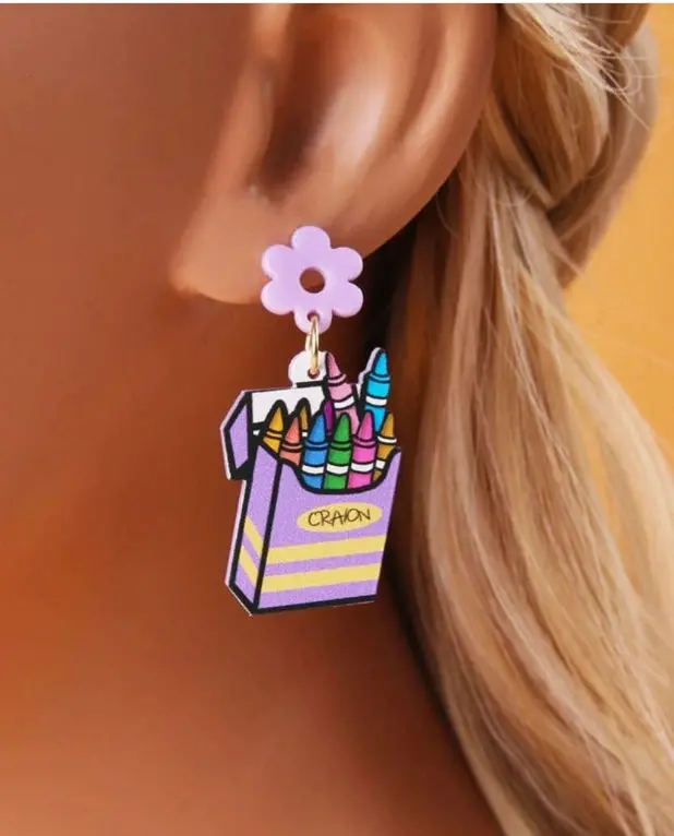 Crayon Drop Earrings 1