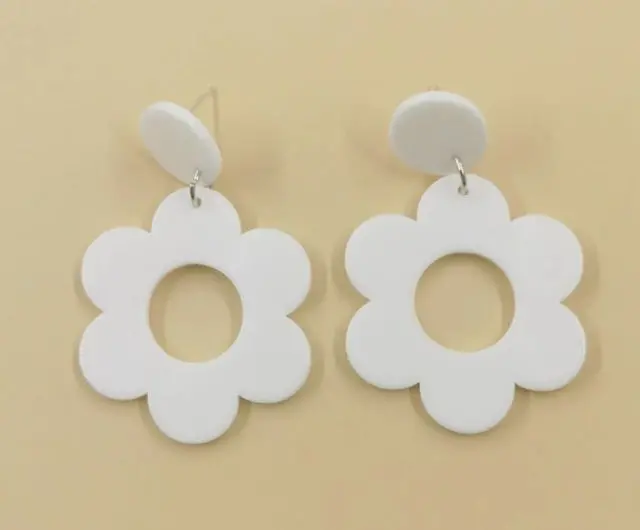 Acrylic Flower Earrings 1