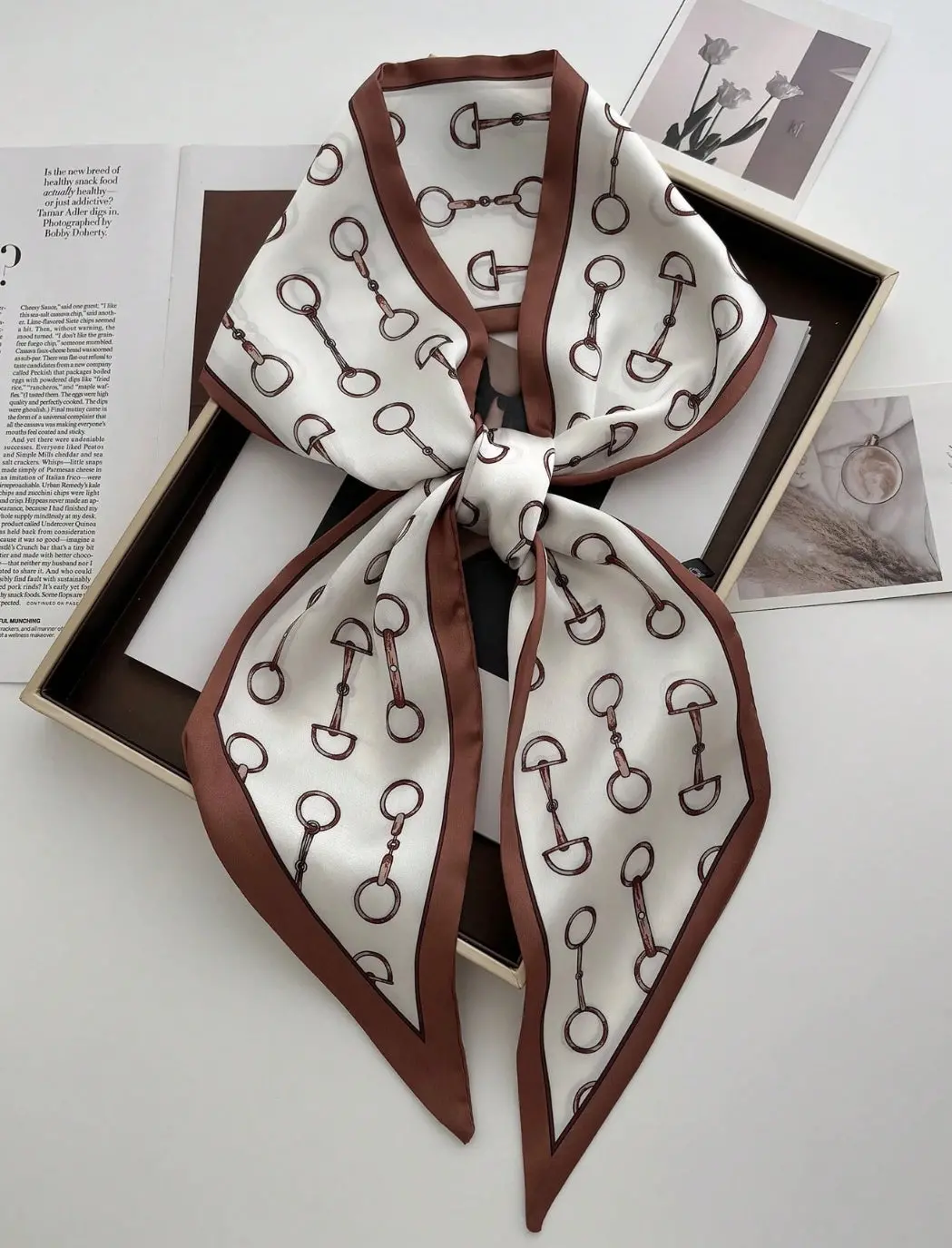 Reversible Horse Chain Scarf/Bandana 1