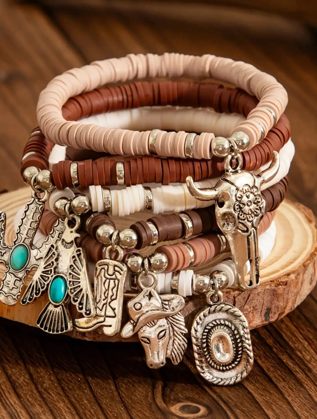 6 Pcs Western Bohemian Bracelet 1