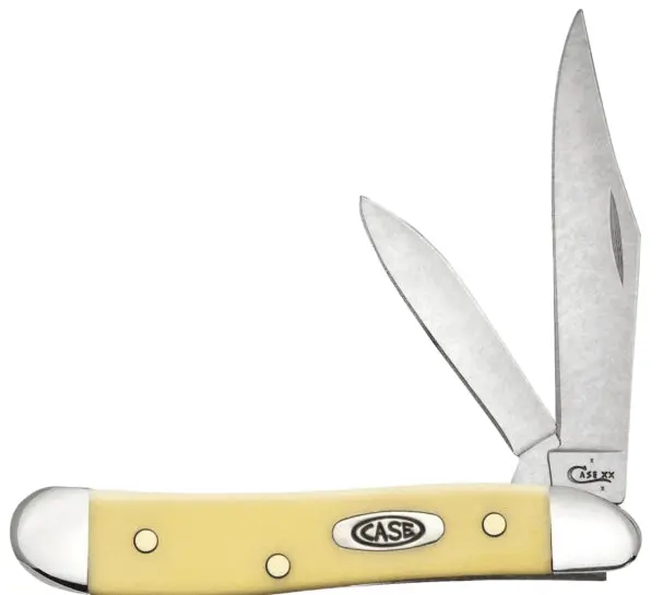 2-7/8 Case S-Steel Yel Hdl Kocket Knife 1