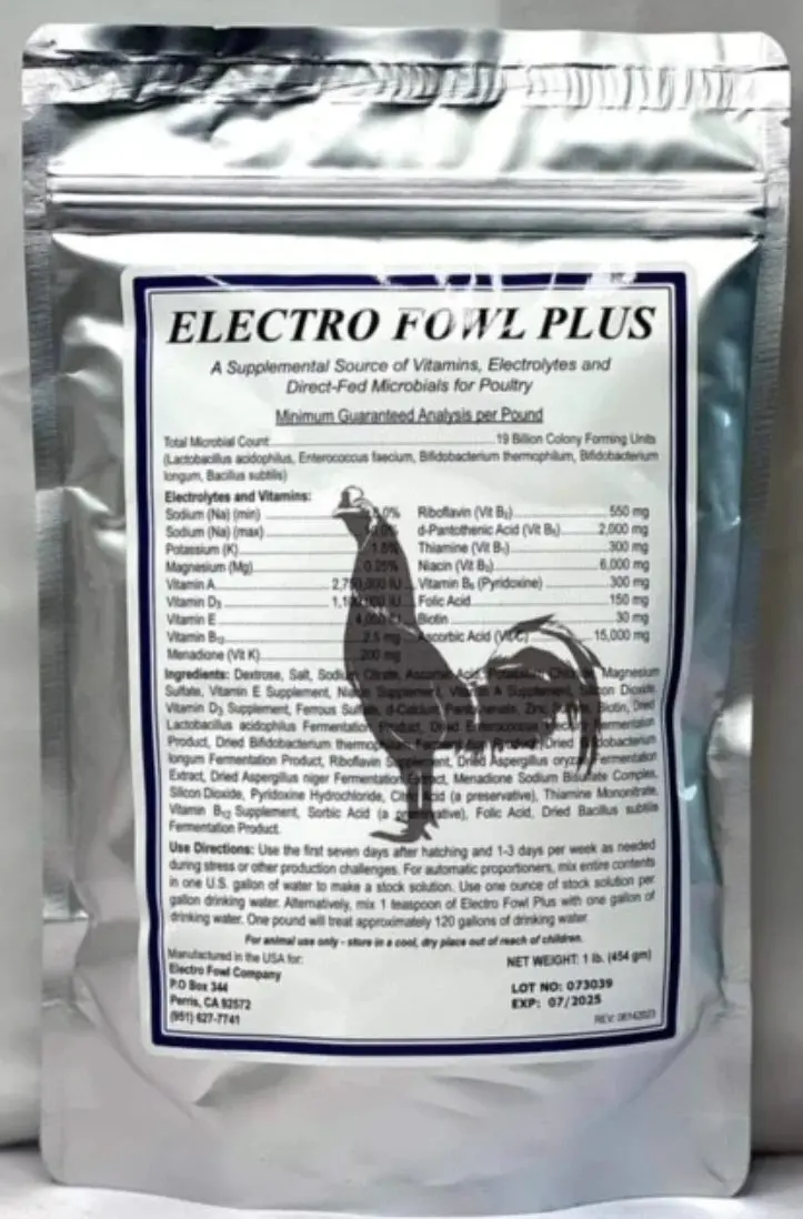 Electro Fowl Plus Vitamins And Electrolytes 1