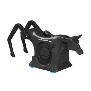 Ropesmart Short Go Roping Dummy On Led Wheels- Black 1