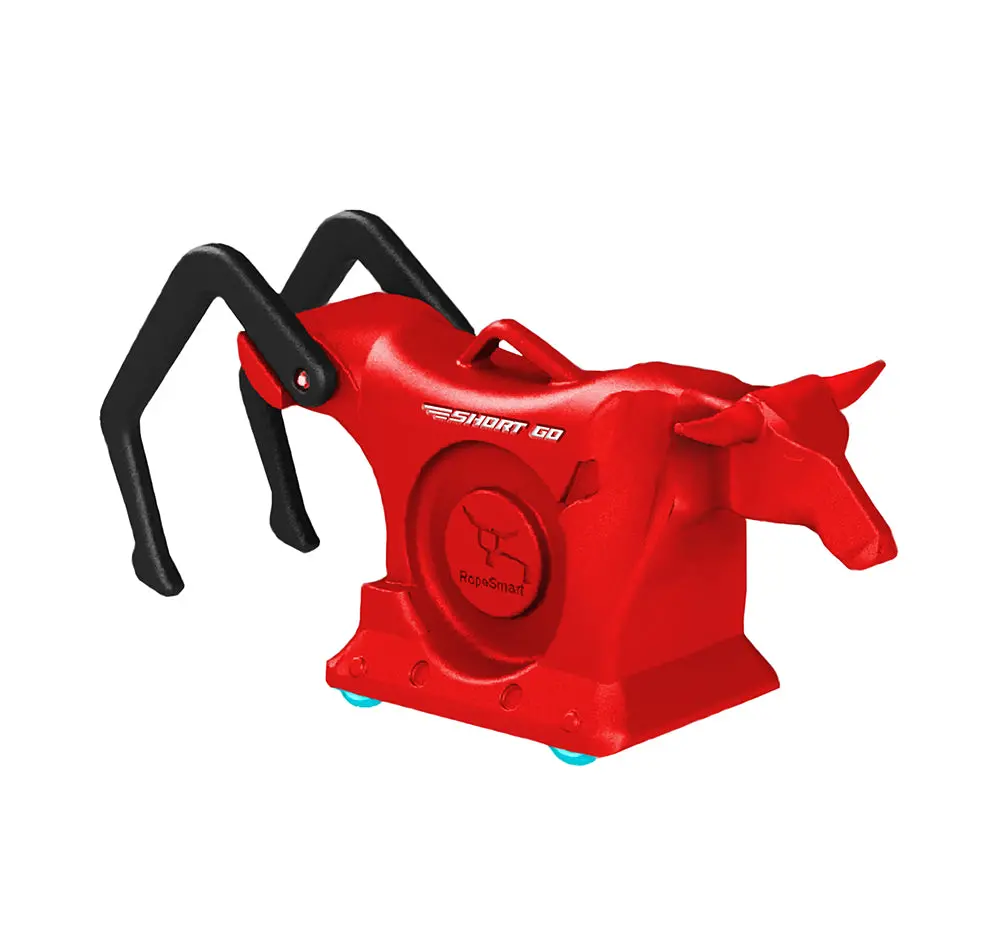 Ropesmart Short Go Roping Dummy On Led Wheels - Red 1