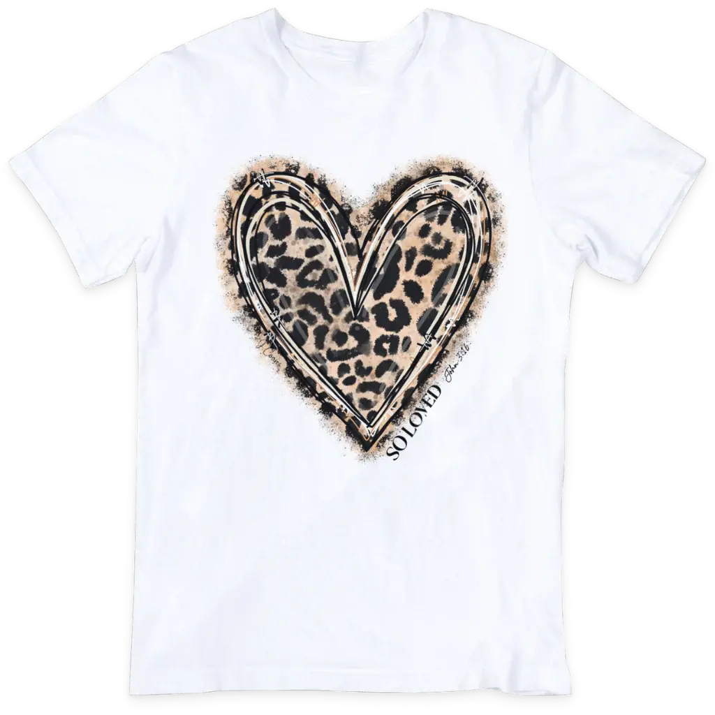 So Loved Leopard Heart - Tshirt 1
