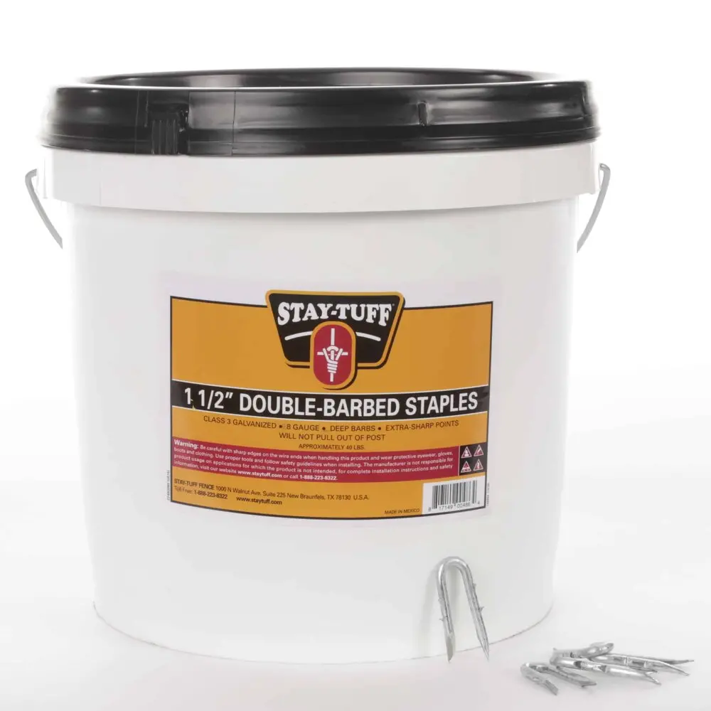 Stay-Tuff - 1 1/2" Double-Barbed Staples 1