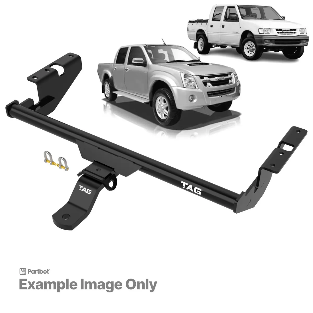 Tag Standard Duty Towbar For Holden Rodeo (01/2003 - 2008), Colorado (01/2008 - 06/2012), Isuzu D-Max (10/2008 - 05/2012) 1