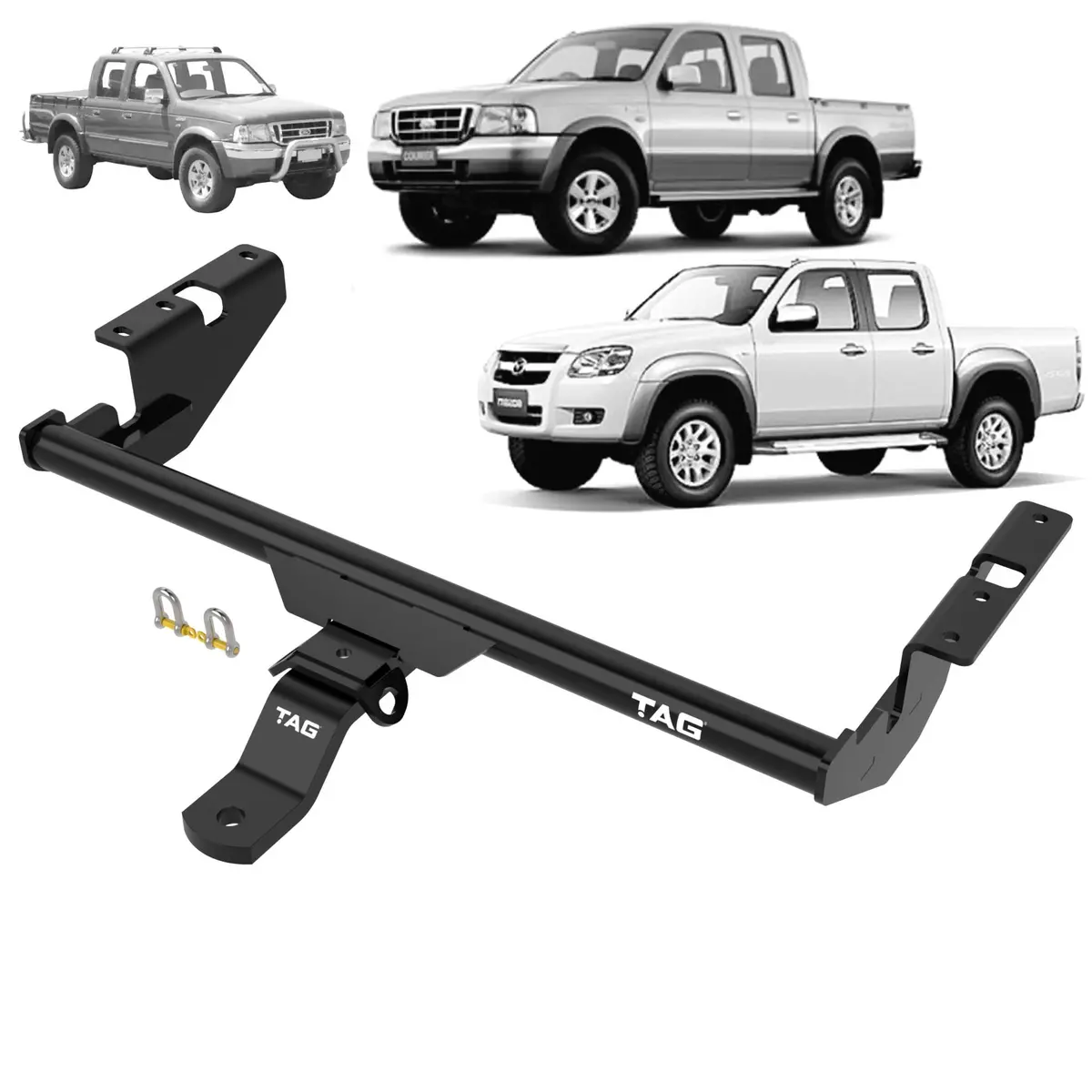 Tag Standard Duty Towbar For Mazda Bt-50 (11/2006 - 10/2011), Mazda B2500 (04/1996 - 11/2006), B2200 (1985 - 1996), B4000 (2005 - 2006), B2000 (1985 - 1988), B2600 (11/1991 - 2006), Ford Ranger (01/2006 - 11/2011), Courier (06/1985 - 12/2006) 1