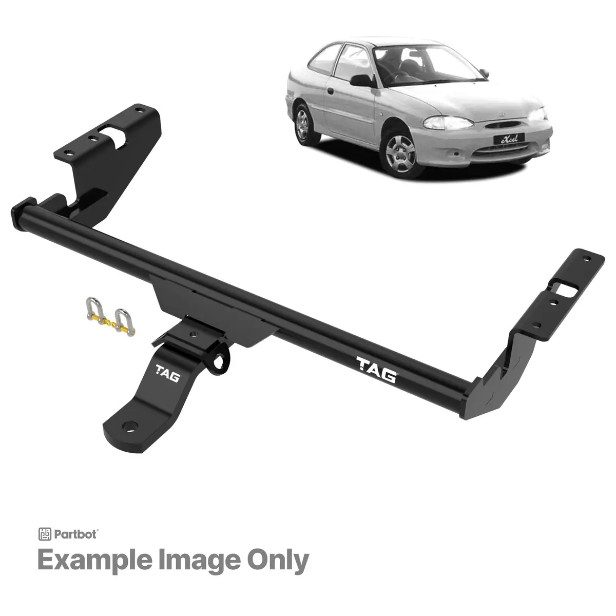 Tag Standard Duty Towbar For Hyundai Excel (09/1994 - 06/2000) 1