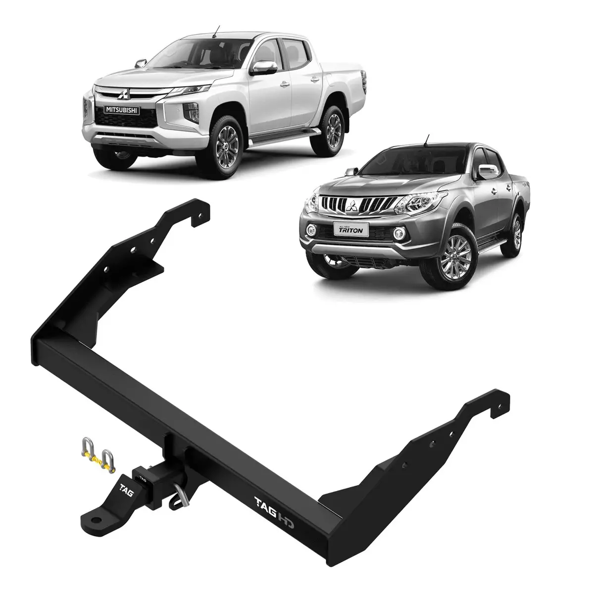 Tag Heavy Duty Towbar & Direct Fit Wiring Kit For Mitsubishi Triton Mq Series Models Without Rear Step (05/2015 - 11/2018) 1