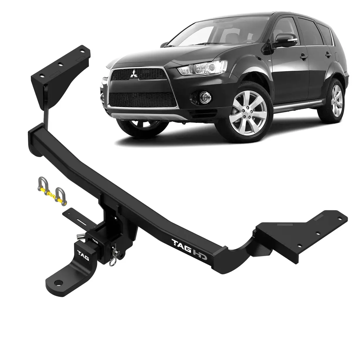 Tag Heavy Duty Towbar & Direct Fit Wiring Kit For Mitsubishi Outlander (11/2006 - 11/2012) 1