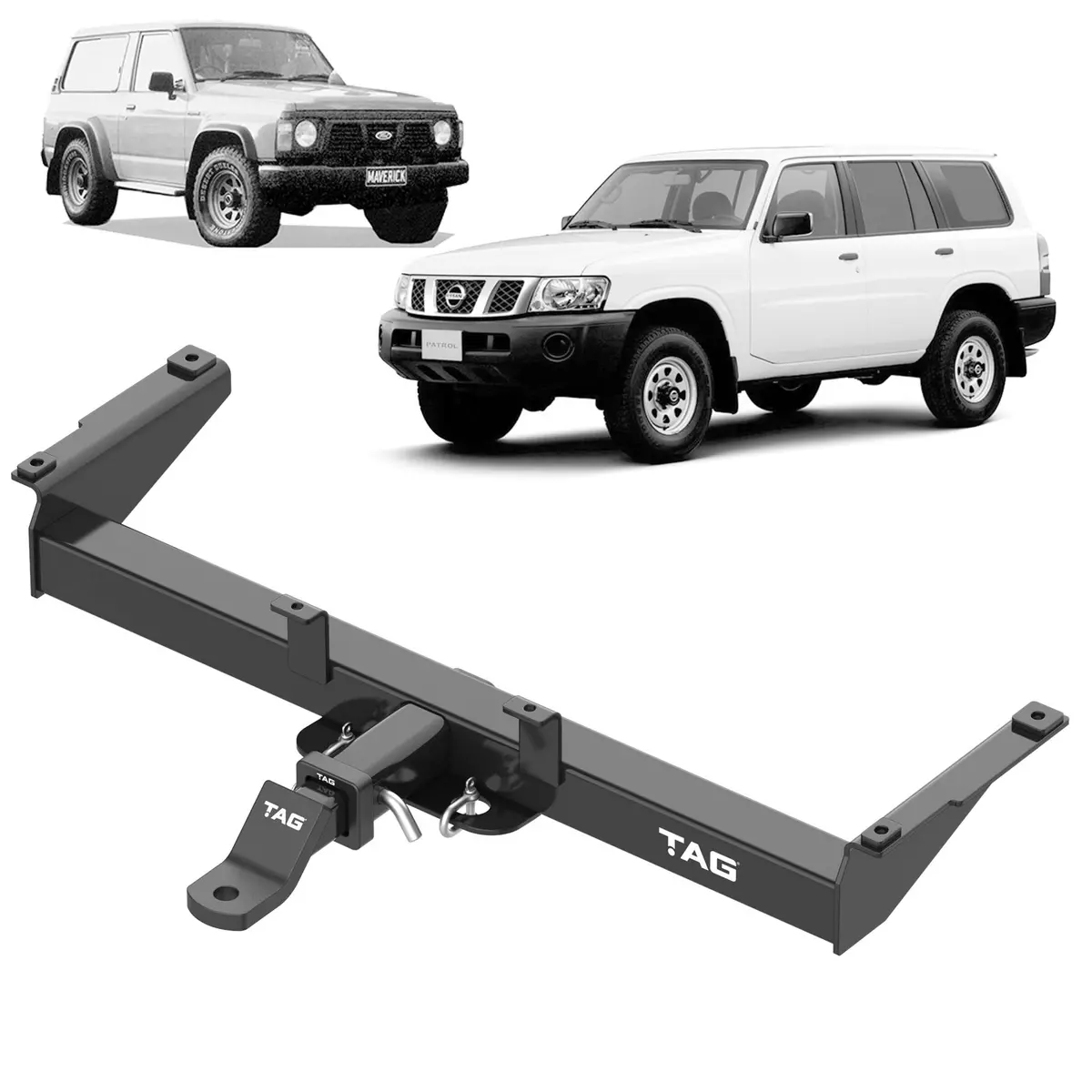 Tag Heavy Duty Towbar & Direct Fit Wiring Kit For Nissan Patrol Gq Gu Wagons Only (12/1997 - On) 1
