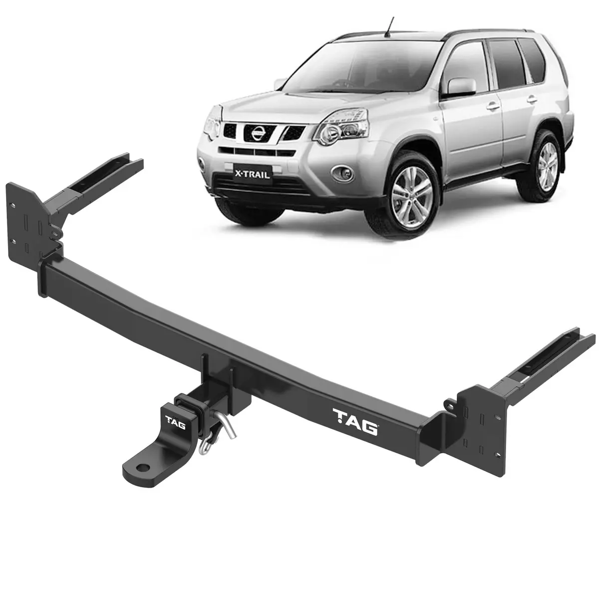 Tag Heavy Duty Towbar & Direct Fit Wiring Harness For Nissan X-Trail (10/2007 - 02/2014) 1