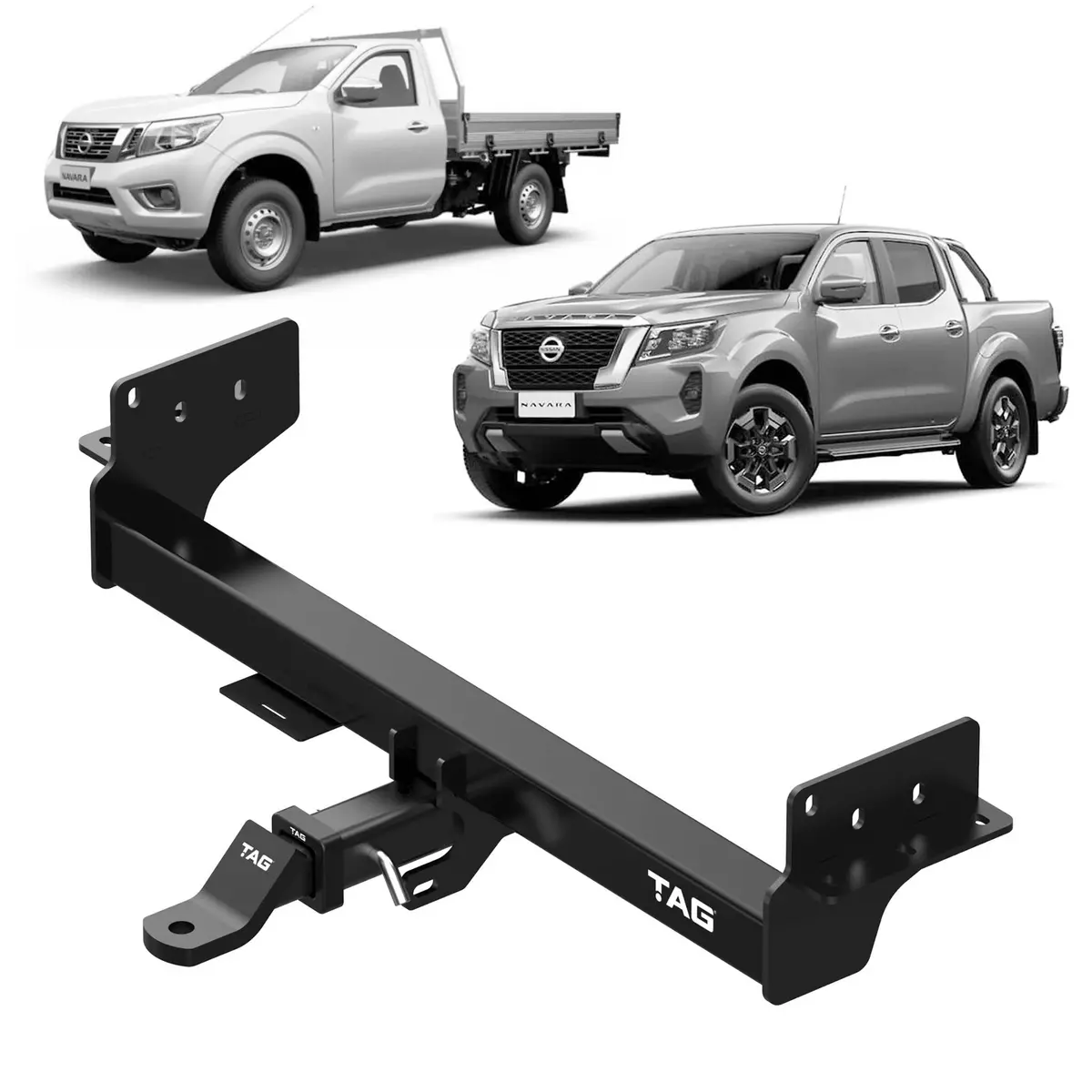 Tag Heavy Duty Towbar & Direct Fit Wiring For Nissan Navara Np300 Facelift Models (12/2020 - On) 1