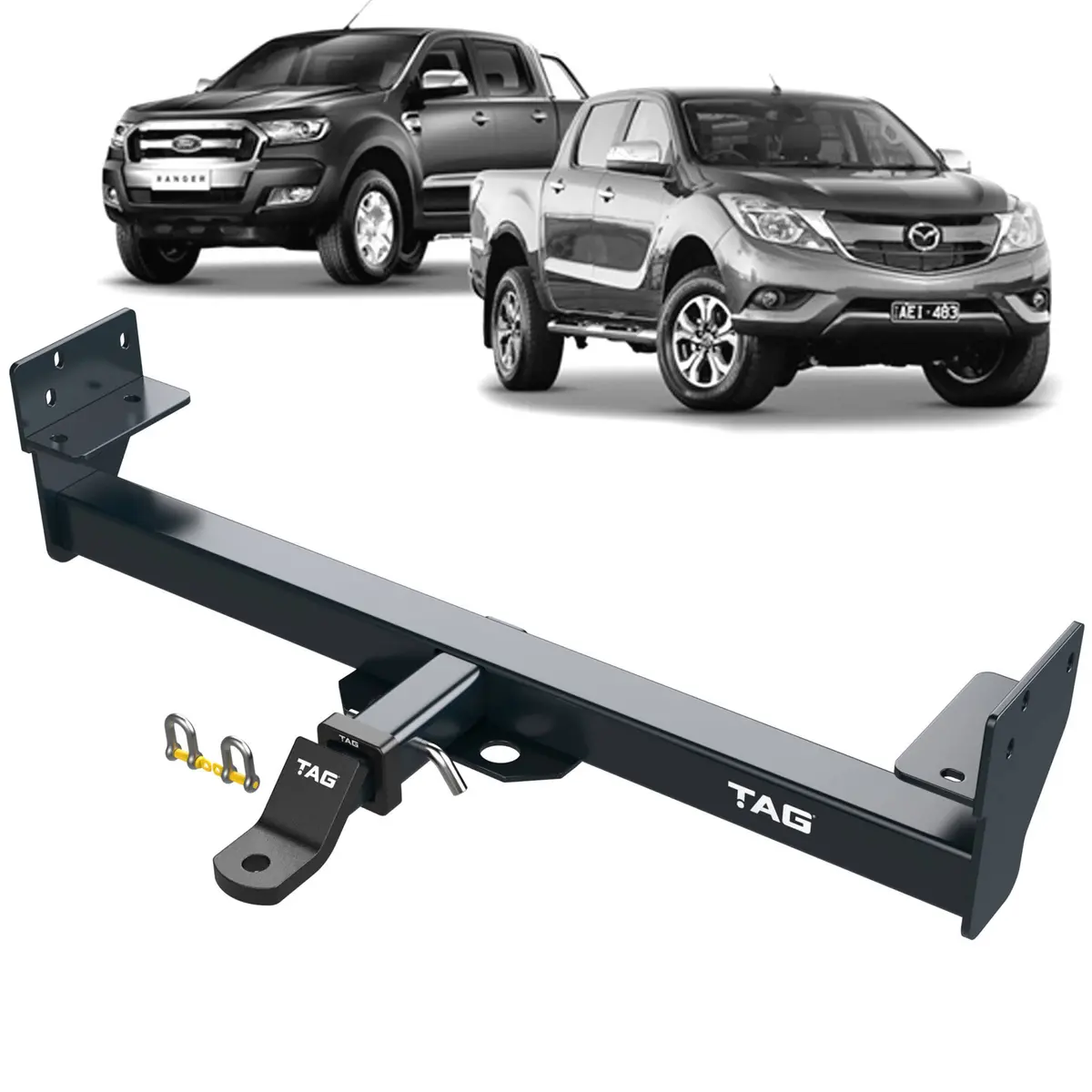 Tag Heavy Duty Towbar & Direct Fit Wiring For Ford Ranger (09/2011 - 05/2022), Mazda Bt-50 (11/2011 - 06/2020) - Rwd Tub Models 1