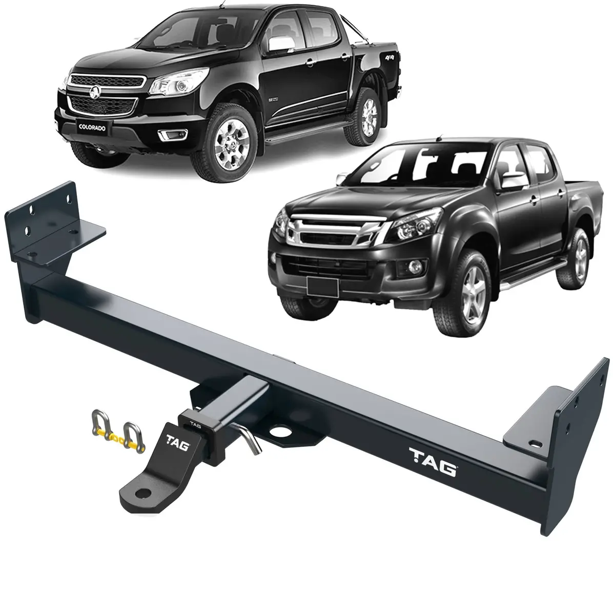 Tag Heavy Duty Towbar & Direct Fit Wiring For Holden Rodeo Ra Series No Rear Step (02/2003 - 07/2008) 1