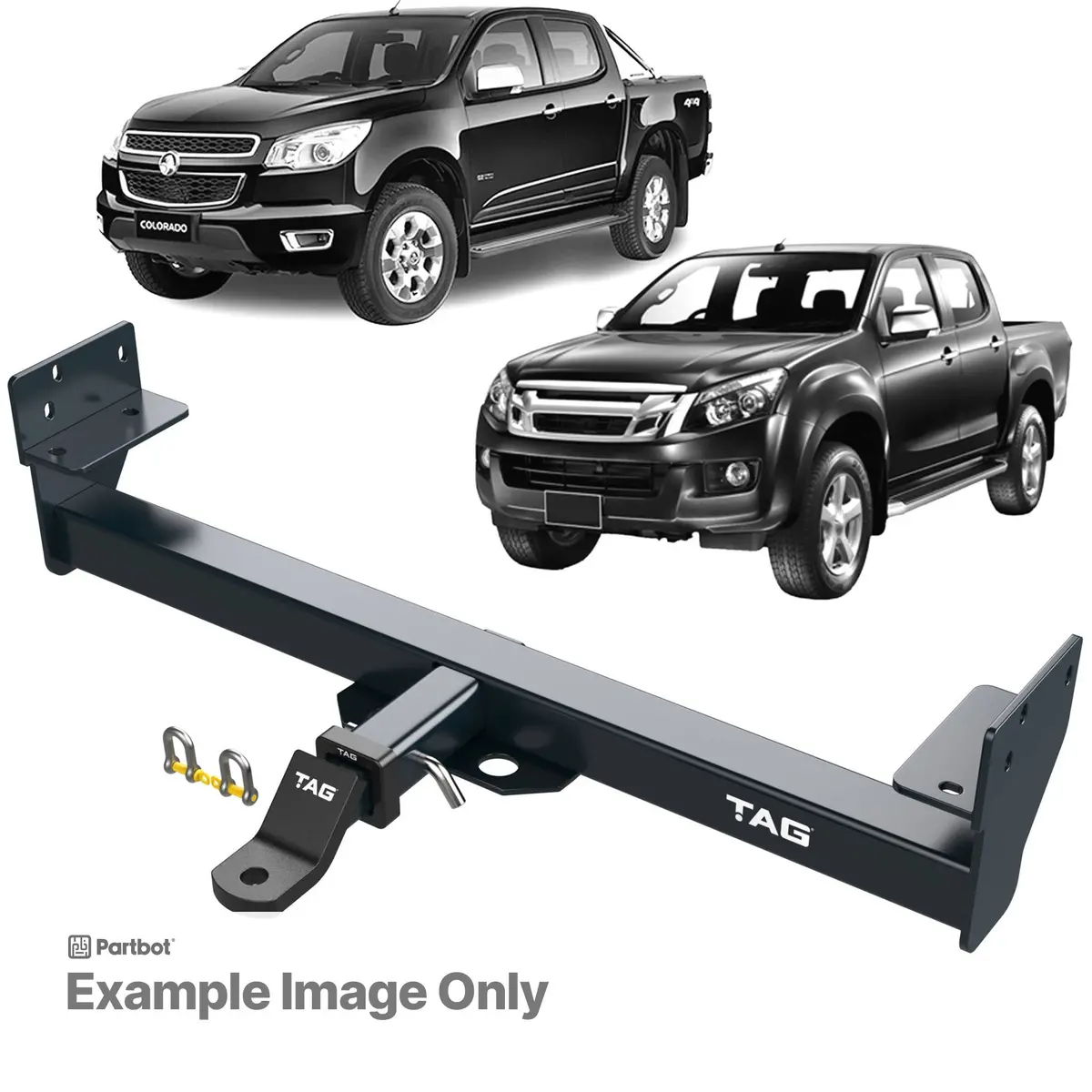 Tag Heavy Duty Towbar For Holden Rodeo (01/2003 - 07/2008), Colorado (01/2008 - 06/2012), Isuzu D-Max (10/2008 - 05/2012) 1