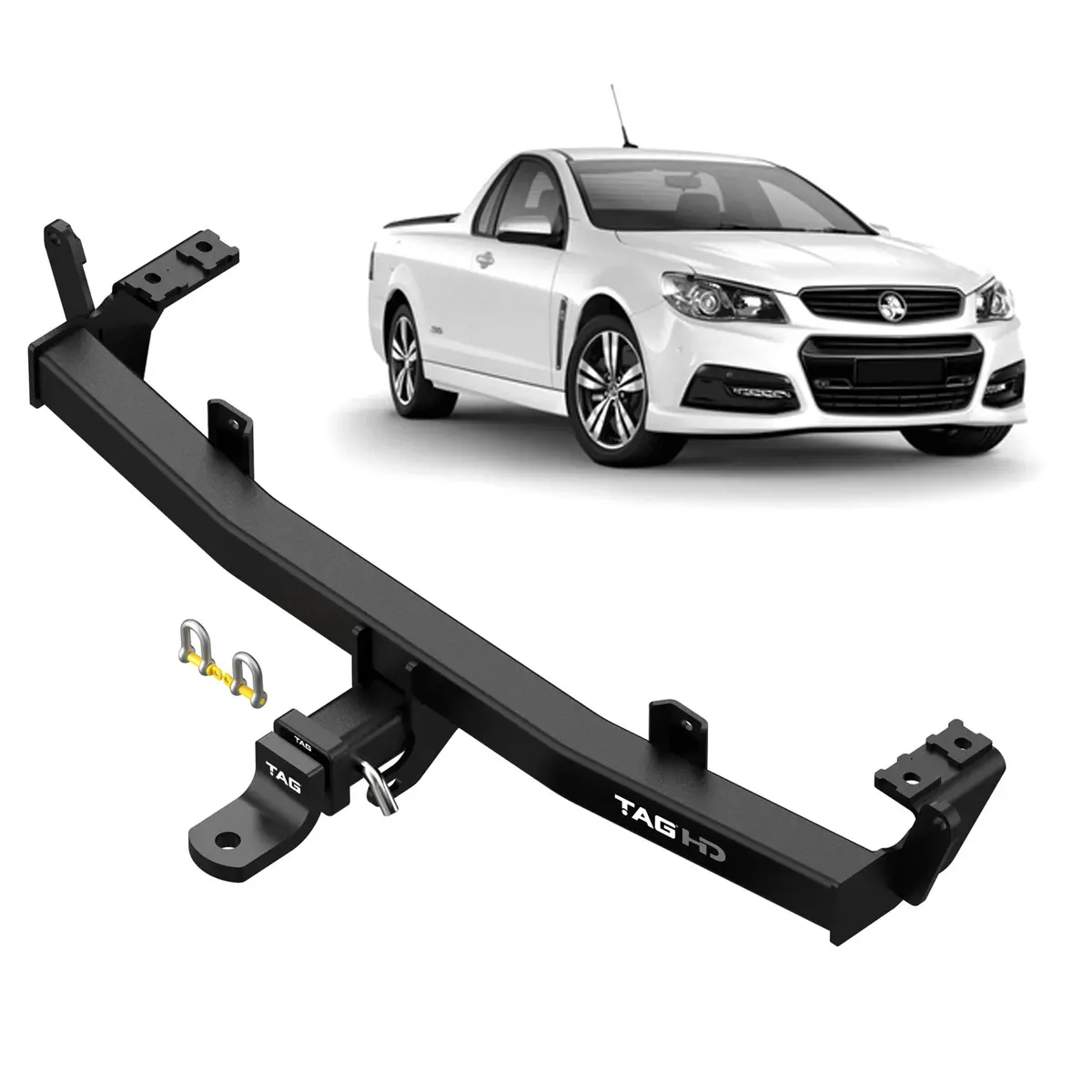 Tag Heavy Duty Towbar & Direct Fit Wiring Harness For Holden Commodore Ute Ve Series (09/2007 - 04/2013) 1