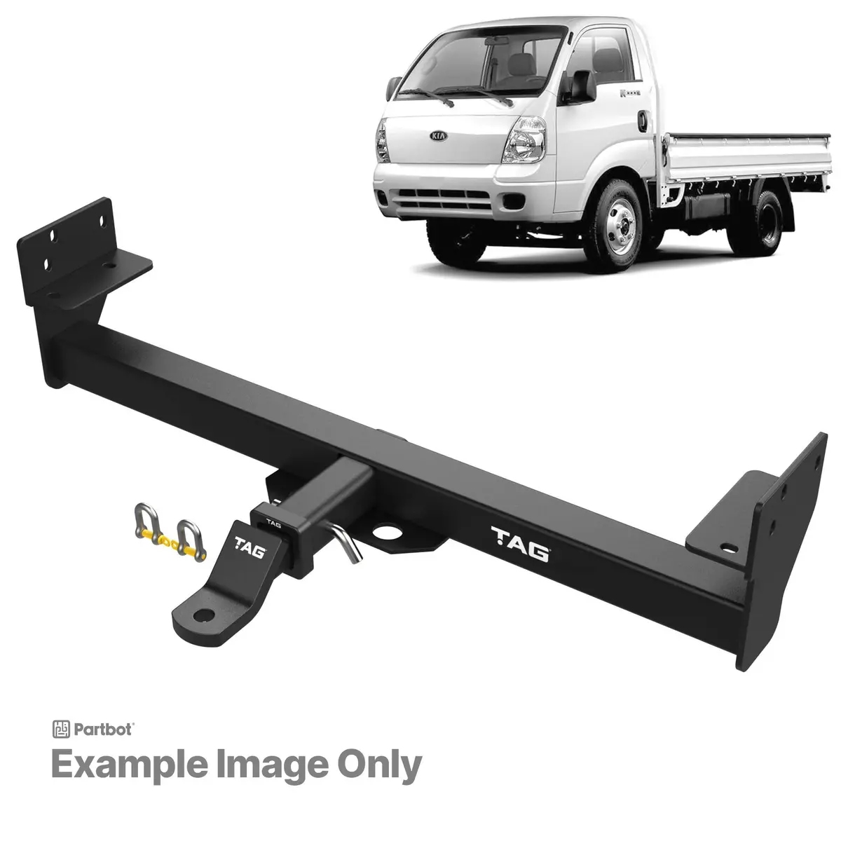 Tag Heavy Duty Towbar And Universal Wiring Harness For Kia K2900 (01/2008 - 12/2012), K2700 (10/2002 - 12/2008) 1