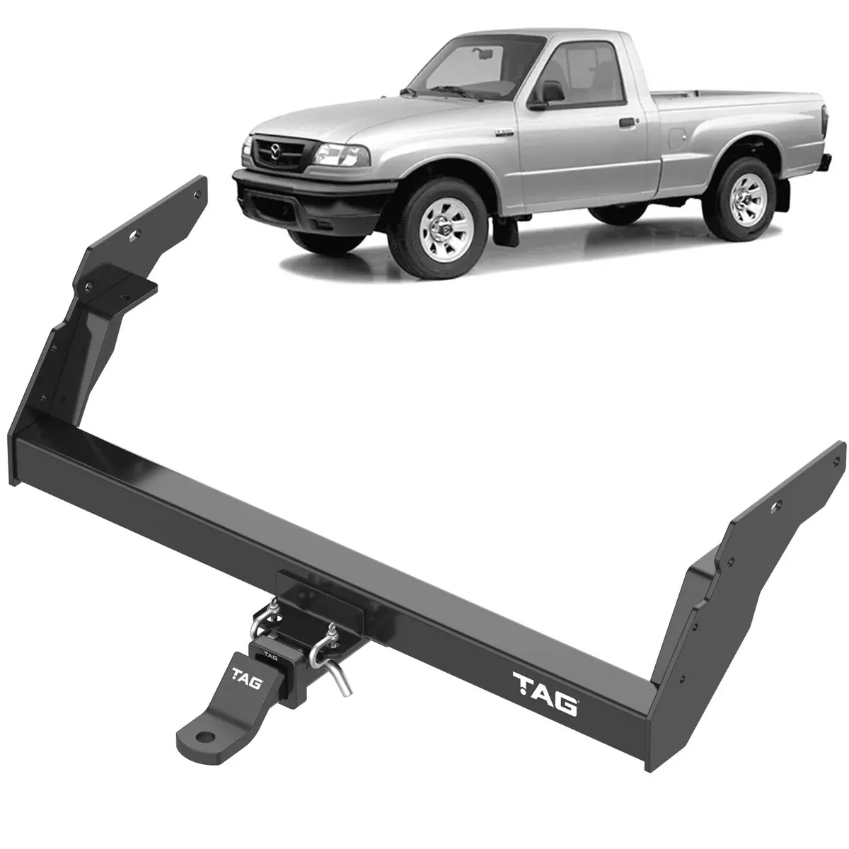 Tag Heavy Duty Towbar For Ford Courier (12/1992 - 12/2006), Ranger (01/2006 - 08/2011), Mazda B-Series Bravo (04/1996 - 11/2006), Bt-50 (11/2006 - 10/2011) 1