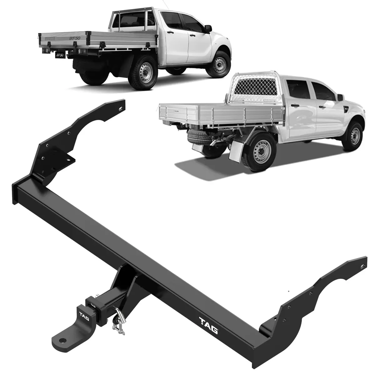 Tag Heavy Duty Towbar & Direct Fit Wiring Kit For Px1 Ford Ranger Cab Chassis Models Between (03/2014 - 07/2015) Only 2