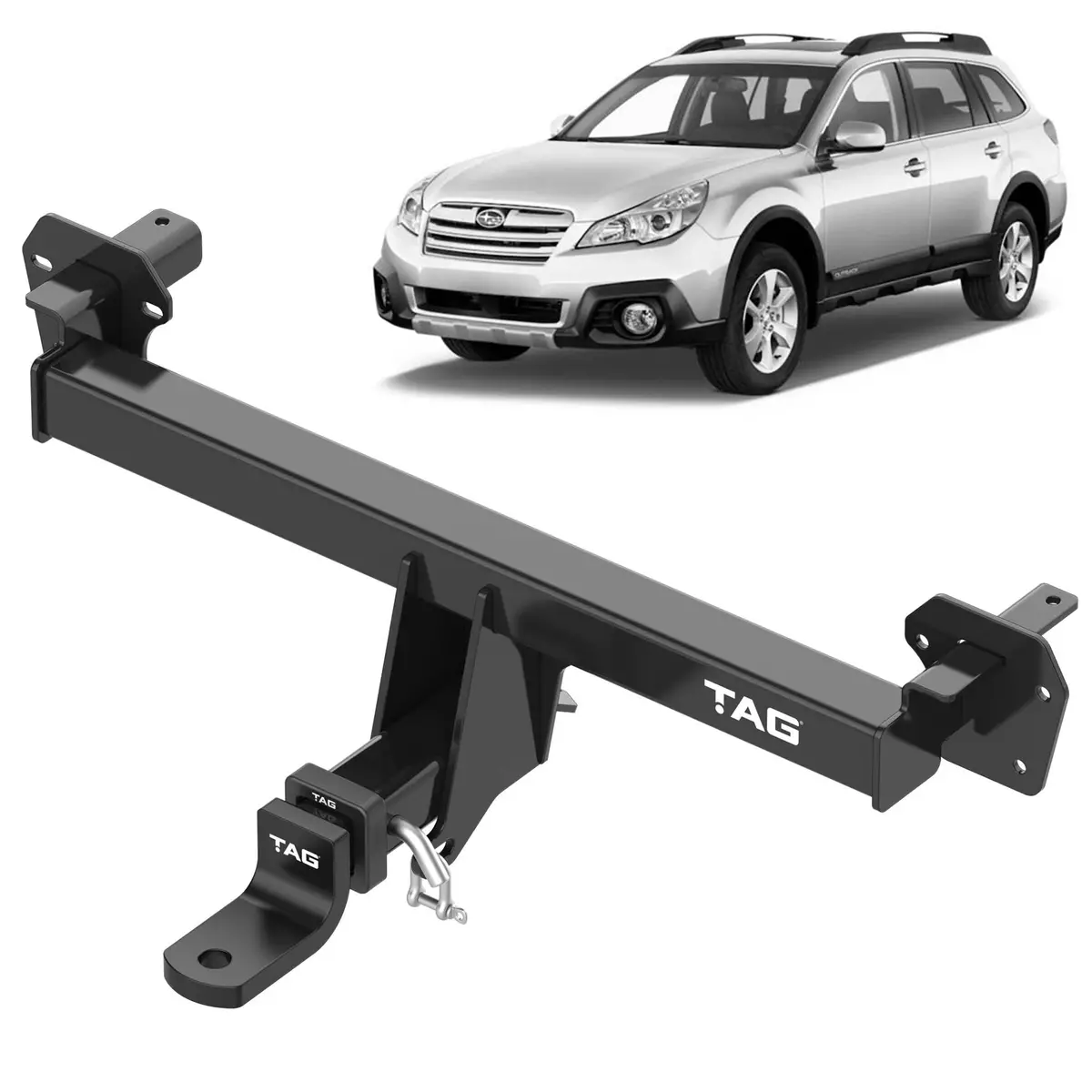 Tag Heavy Duty Towbar & Direct Fit Wiring Kit For Subaru Outback (09/2009 - 01/2015) 1