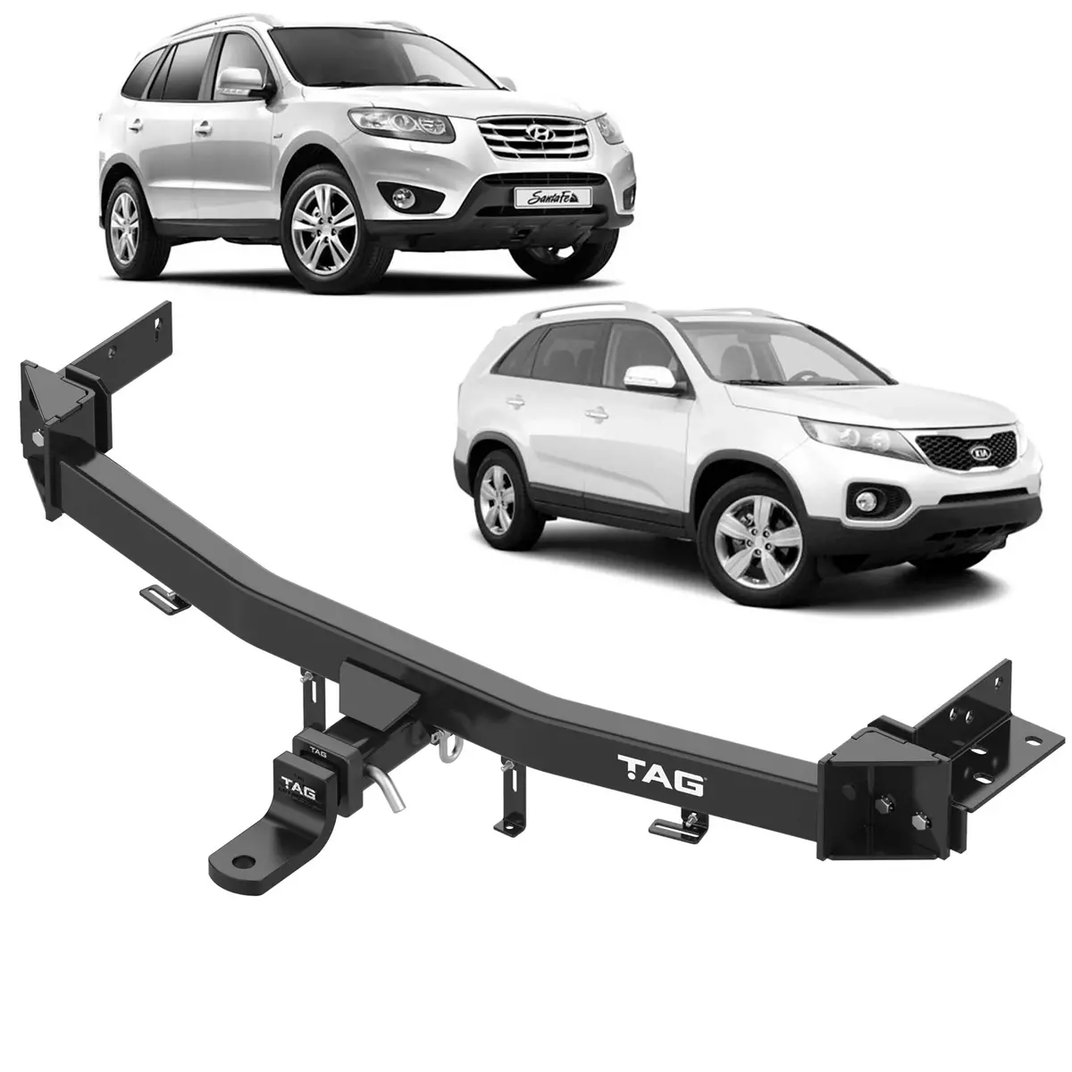 Tag Heavy Duty Towbar For Kia Sorento (10/2009 - 09/2012), Hyundai Santa Fe (05/2006 - 2012) 1