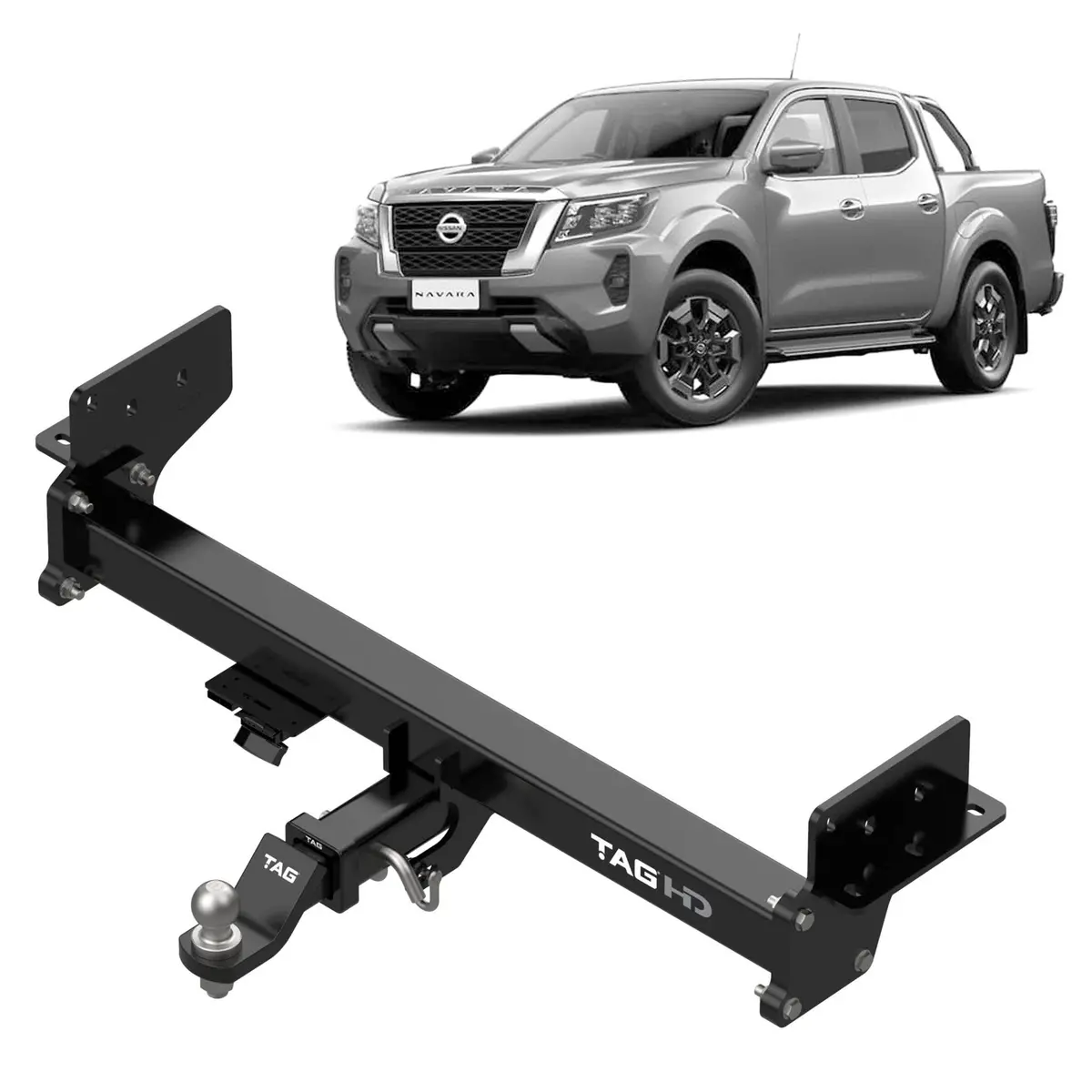 Tag Heavy Duty Towbar & Direct Fit Wiring Kit For Nissan Navara (12/2020 - On) (Np300 Facelift) 2