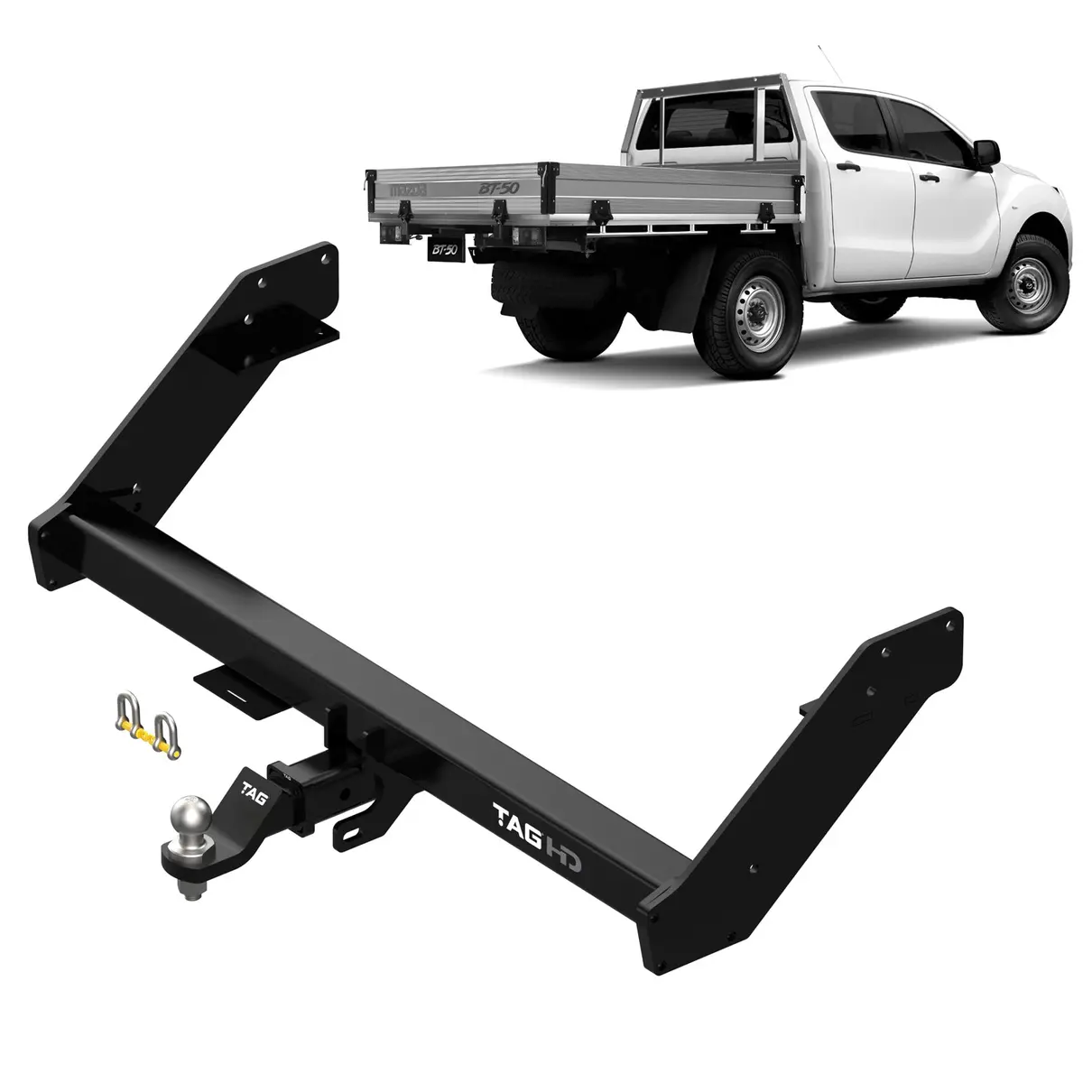 Tag Heavy Duty (Extended) Towbar For Mazda Bt-50 (09/2011 - 10/2020), Ford Ranger (09/2011 - 05/2022) 1