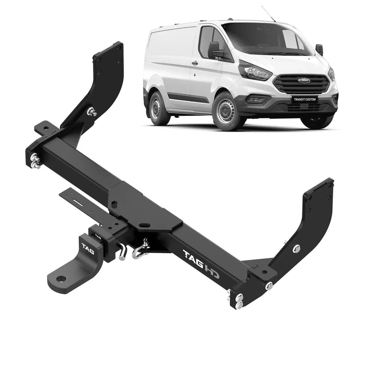 Tag Heavy Duty Towbar & Direct Fit Wiring For Ford Transit Custom Vn (05/2014 - On) 1