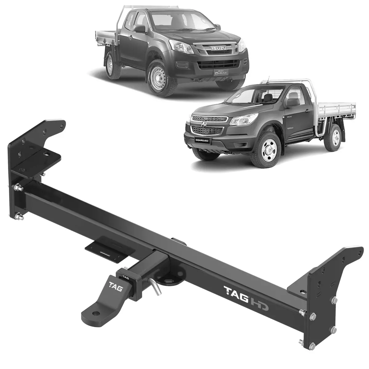 Tag Heavy Duty Towbar & Direct Fit Wiring Kit For Holden Colorado Cab Chassis (01/2012 - On) 1