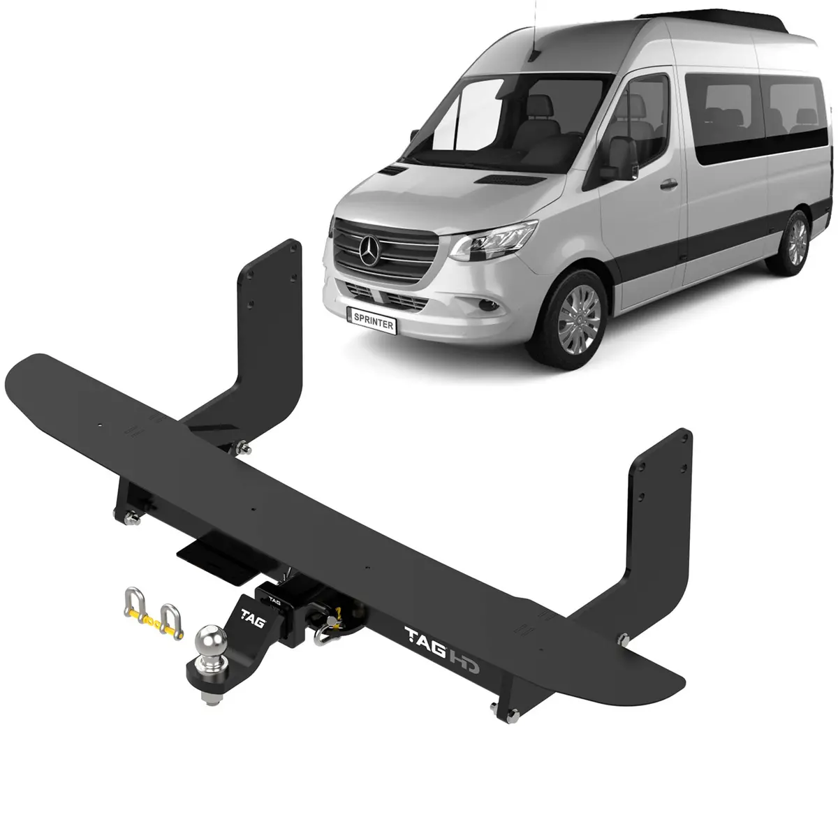 Tag Heavy Duty Towbar & Direct Fit Wiring For Mercedes-Benz Sprinter Van - 5,0T Narrow Chassis Mwb (907 Series,519 Variant) (01/2019 - On) 1