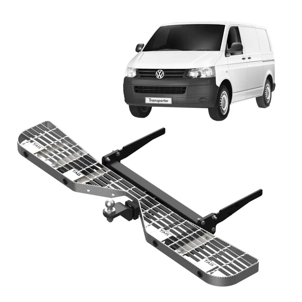 Tag Heavy Duty Towbar, Step And Wiring Kit For Volkswagen Transporter T6 Van (09/2019 - On) 1