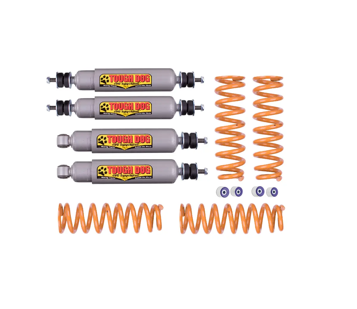Landcruiser (1990-2007) 80/105 Series 50Mm Suspension Lift Kit - Tough Dog Ralph Shocks 1