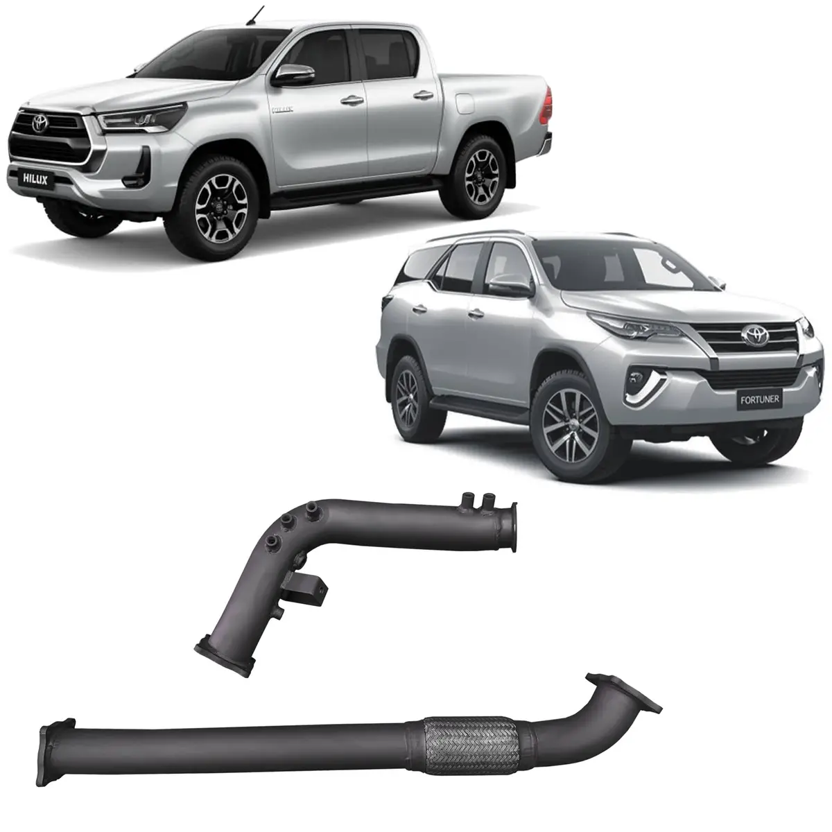 Redback Extreme Duty Exhaust Dpf Adaptor Kit For Toyota Hilux / Fortuner (07/2015 - On) 1