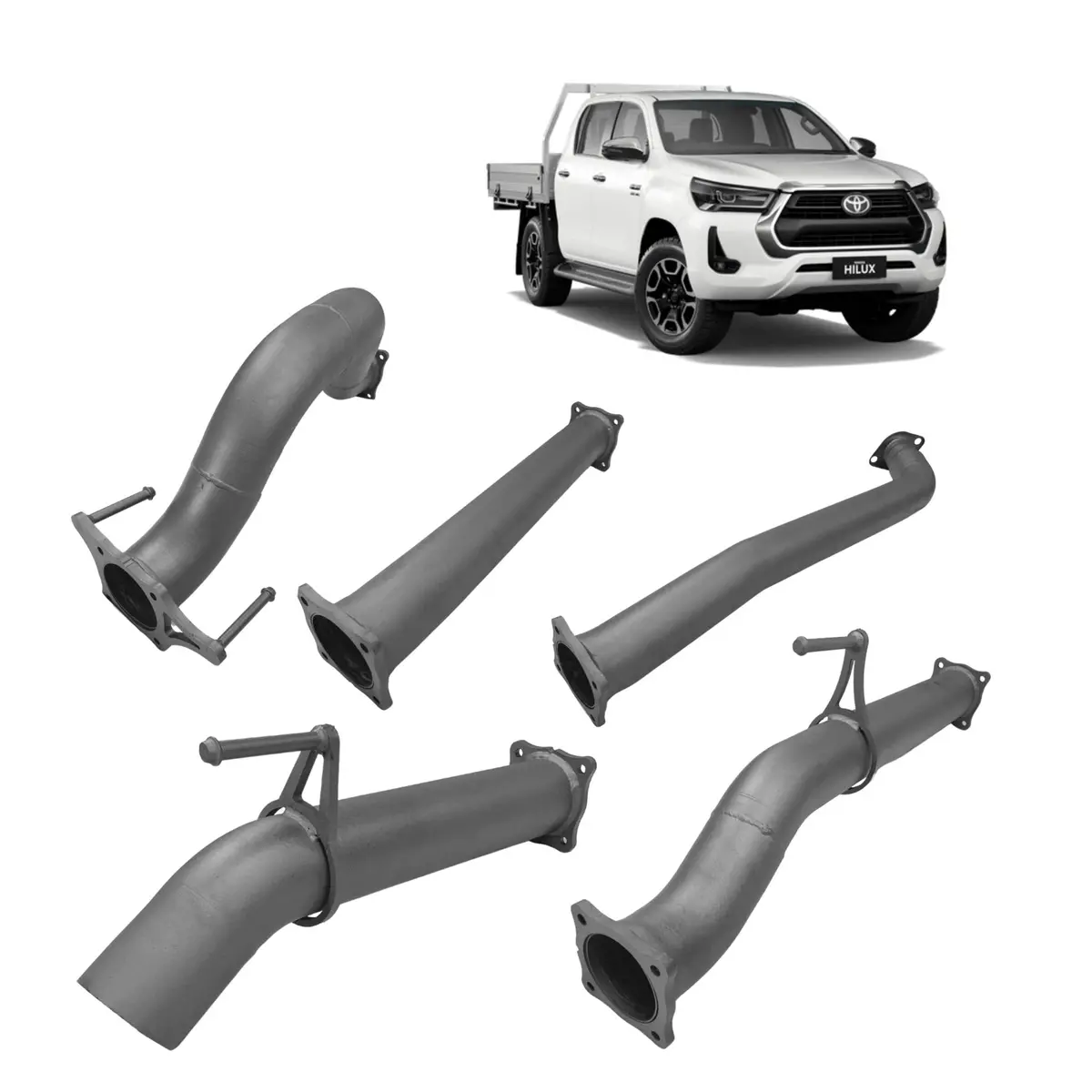 Redback Extreme Duty 3.5" Dpf Back Exhaust For Toyota Hilux 2.8L N80 (2015 - On) 1