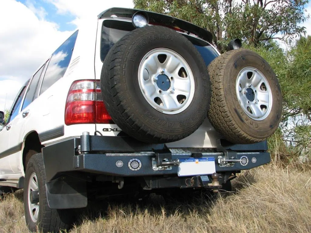 Toyota Landcruiser 100 Series (1998-2007) Live Axle Outback Accessories Rear Bar (Sku: Twc100i) 1