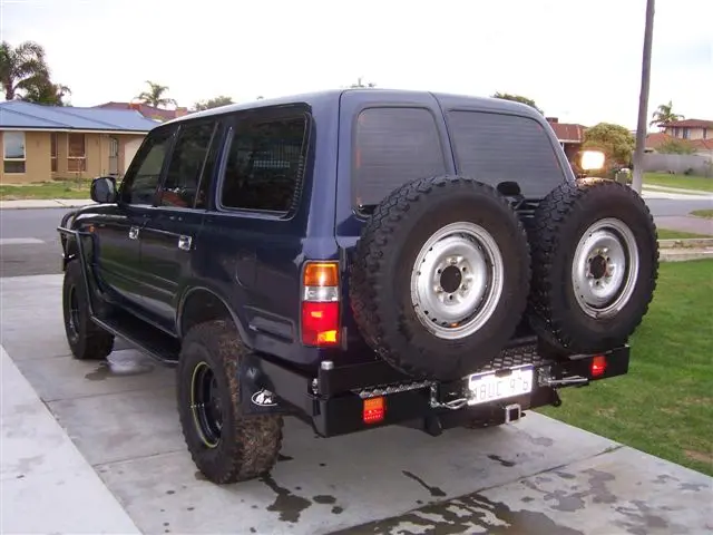 Toyota Landcruiser 80 Series (1990-1998) Outback Accessories Rear Bar (Sku: Twc80) 1