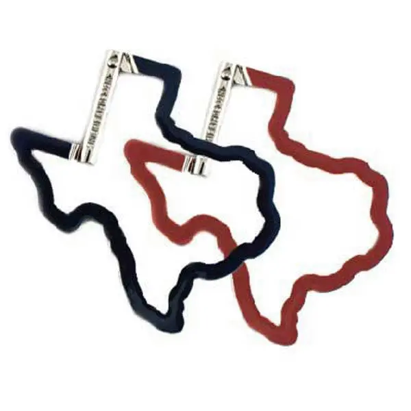 Texas Shaped Carabiner Keychain 1