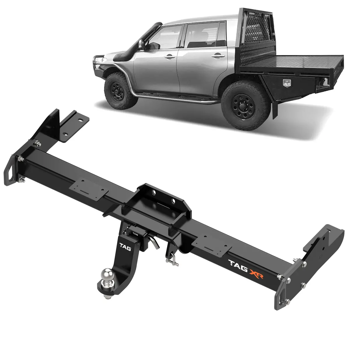Tag Extreme Recovery Towbar & Direct Fit Wiring For Nissan Patrol Chopped Utes (12/2012 - On) 1