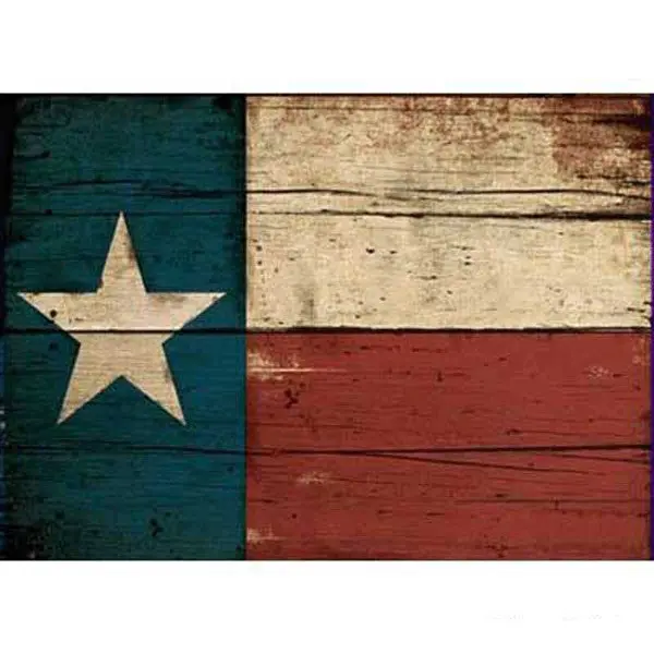 Texas Flag Wooden Magnet 1