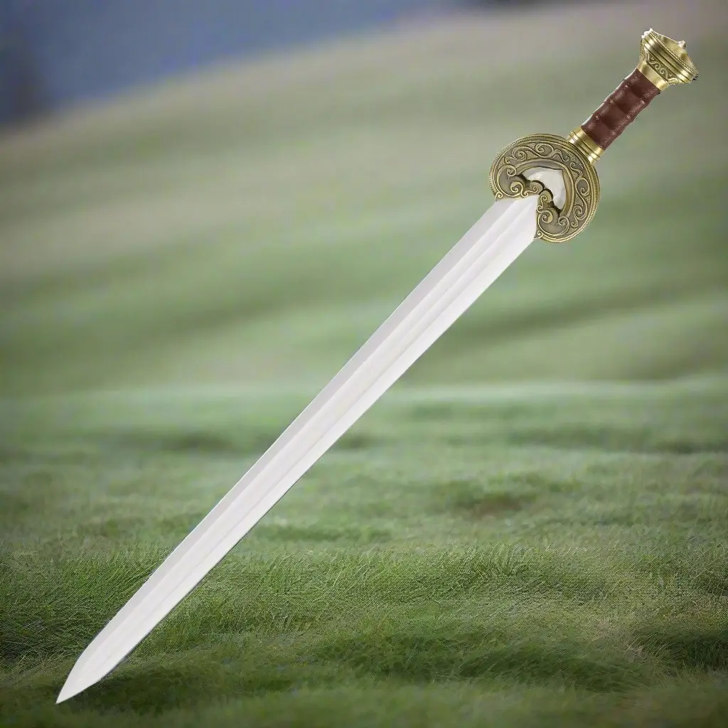 Lord Of The Rings: Herrugrim King Theoden's Sword With Wall Display 1