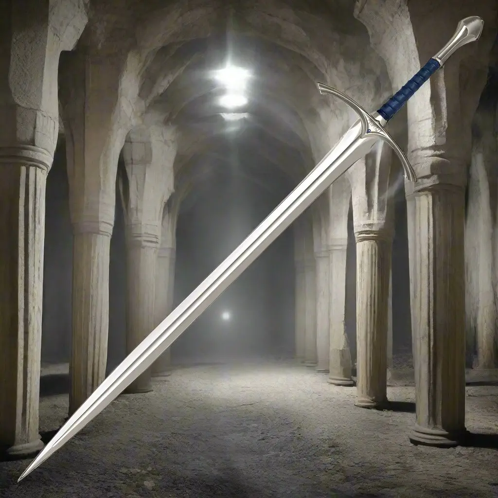The Hobbit: Glamdring Sword Of Gandalf With Wall Display 1
