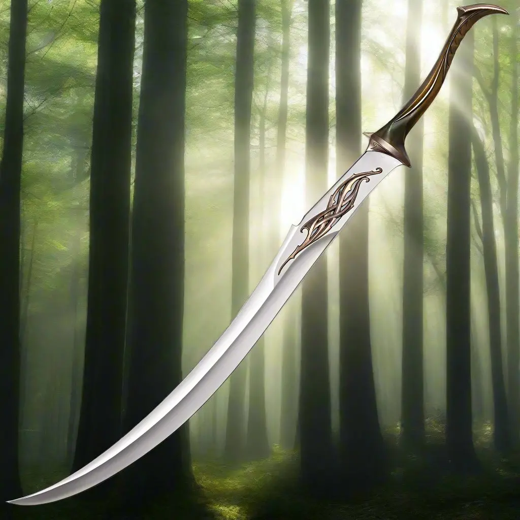 The Hobbit: Mirkwood Elven Infantry Sword With Wall Display 1